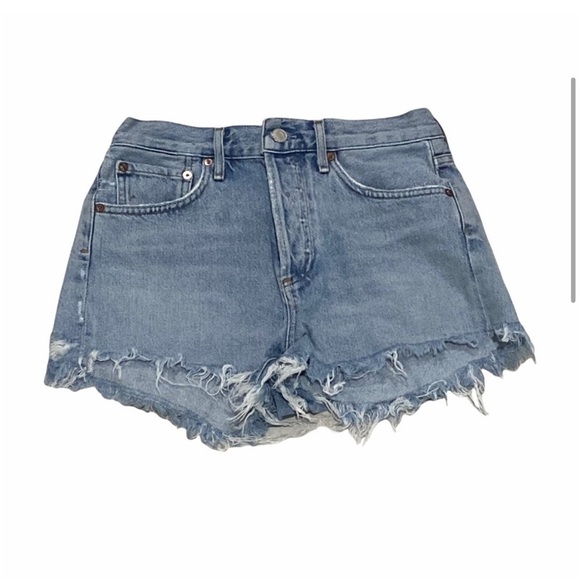 Agolde Parker Vintage Cut Off Short in Riptide Size 24 Light Wash Button Fly - Picture 3 of 7